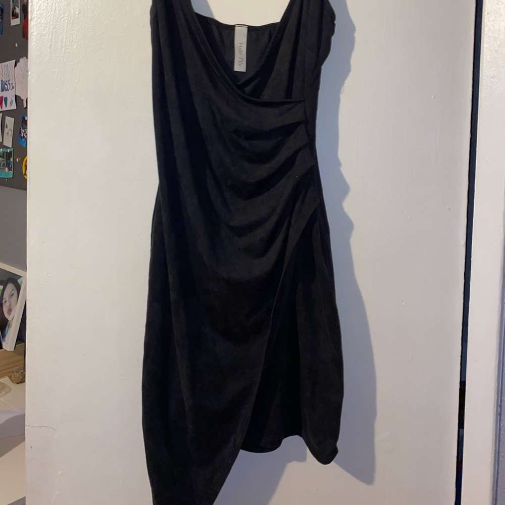 Small black asymmetrical dress